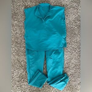 FIGS scrubs set cactus